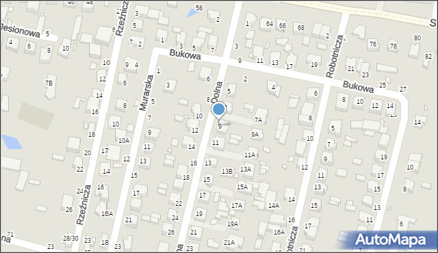 Piotrków Trybunalski, Dolna, 9, mapa Piotrków Trybunalski