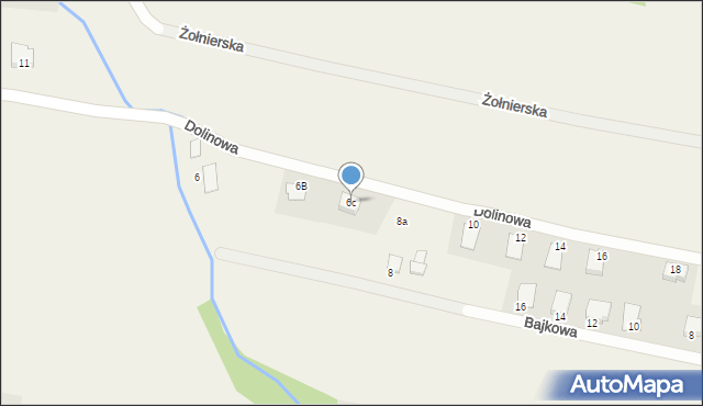 Pisarzowice, Dolinowa, 6c, mapa Pisarzowice