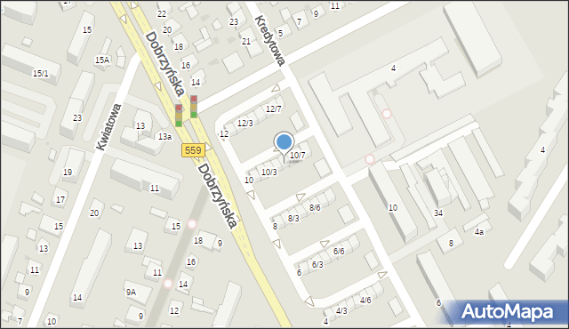 Płock, Dobrzyńska, 10/5, mapa Płock