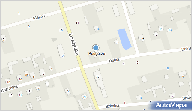 Podgórze, Dolna, 1, mapa Podgórze