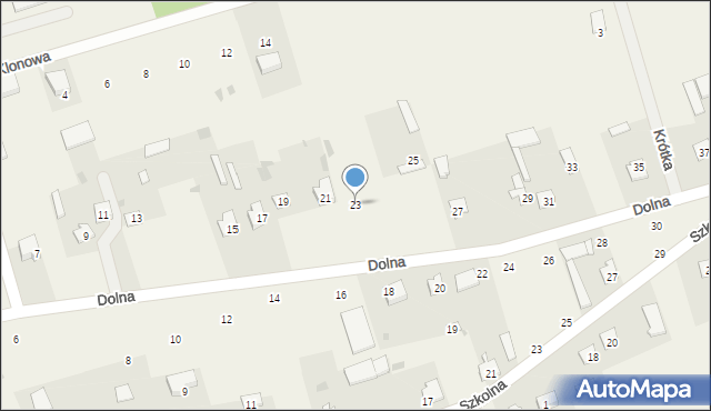 Podgórze, Dolna, 23, mapa Podgórze