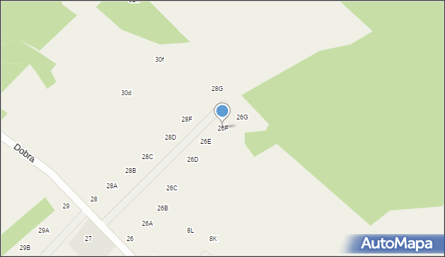 Pomlewo, Dobra, 26F, mapa Pomlewo