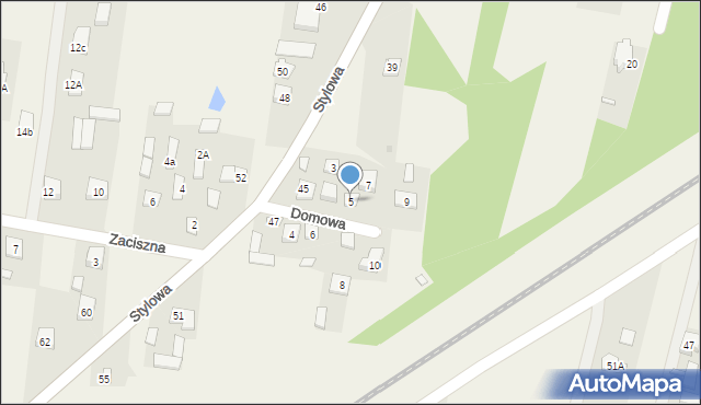 Postoliska, Domowa, 5, mapa Postoliska