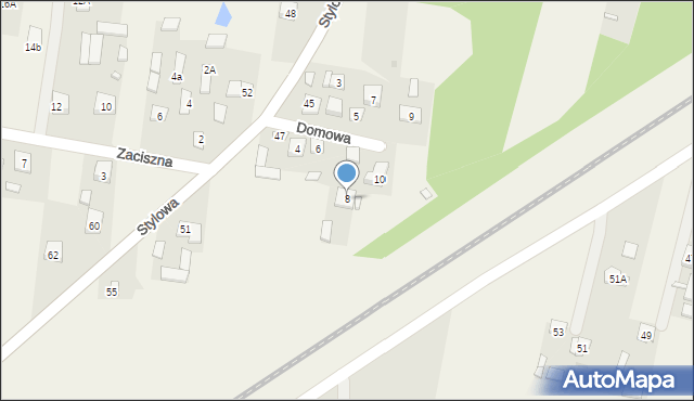 Postoliska, Domowa, 8, mapa Postoliska