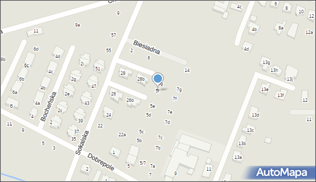 Poznań, Dobrepole, 5f, mapa Poznania