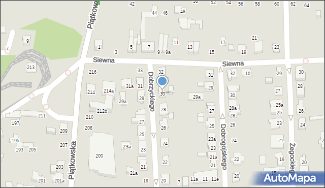 Poznań, Dobrzyckiego Mikołaja, 30, mapa Poznania