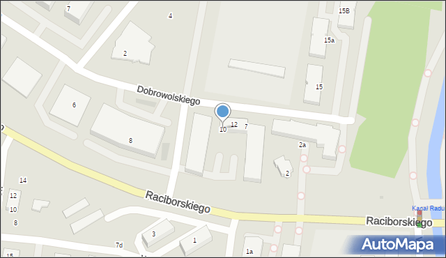 Pruszcz Gdański, Dobrowolskiego Antoniego, 10, mapa Pruszcz Gdański