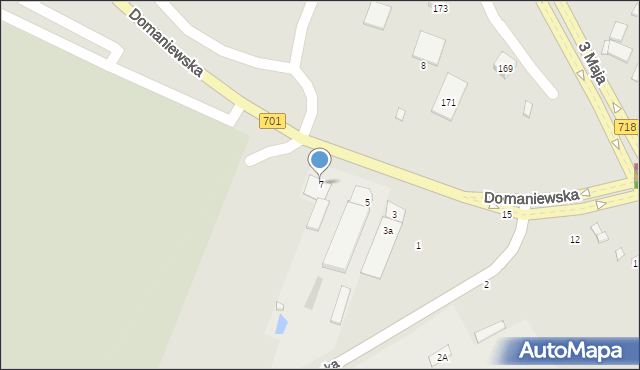 Pruszków, Domaniewska, 7, mapa Pruszków