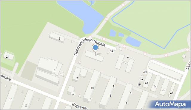 Pruszków, Dobrzańskiego-Hubala Henryka, mjr., 3, mapa Pruszków