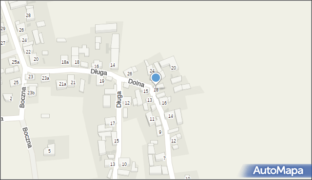 Przedmoście, Dolna, 18, mapa Przedmoście