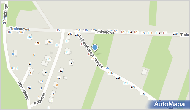 Radomsko, Dobrzańskiego-Hubala Henryka, mjr., 130, mapa Radomsko