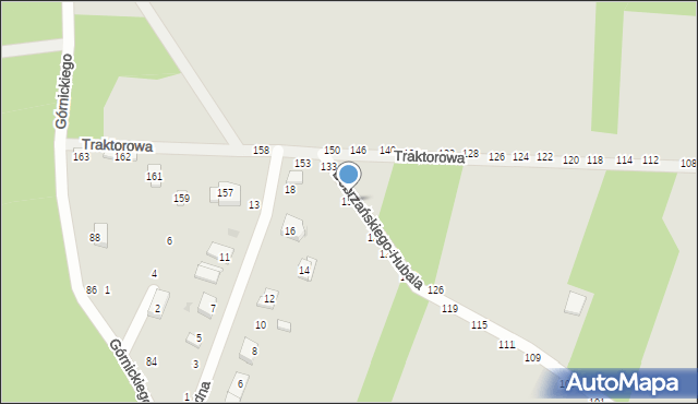 Radomsko, Dobrzańskiego-Hubala Henryka, mjr., 131, mapa Radomsko