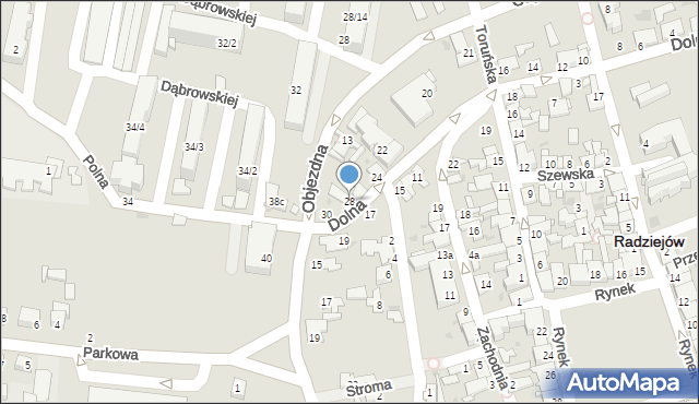 Radziejów, Dolna, 28, mapa Radziejów