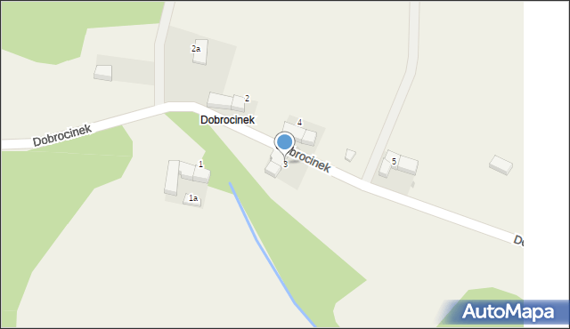 Roztocznik, Dobrocinek, 3, mapa Roztocznik