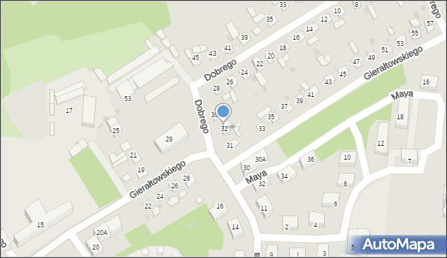 Ruda Śląska, Dobrego Jana, 32, mapa Rudy Śląskiej