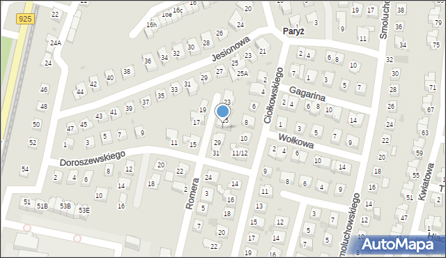 Ruda Śląska, Doroszewskiego Witolda, 27, mapa Rudy Śląskiej