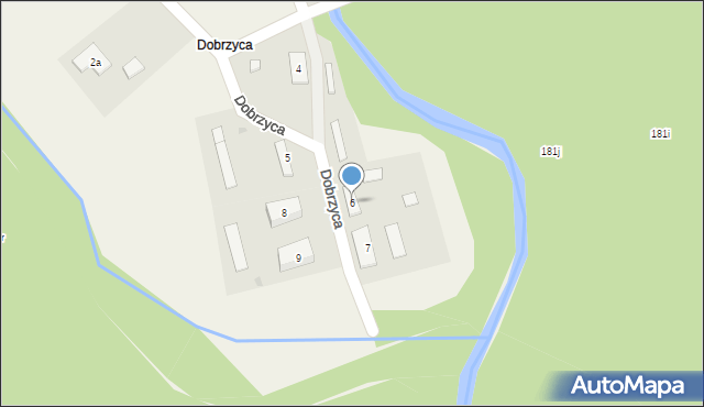 Rudki, Dobrzyca, 6, mapa Rudki