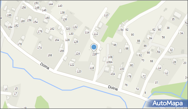 Rudnik, Dolna, 116, mapa Rudnik