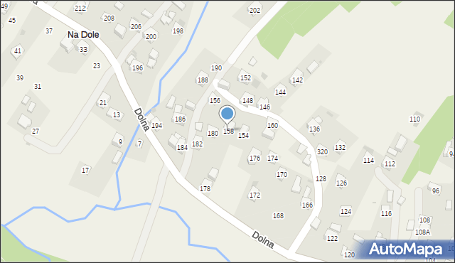 Rudnik, Dolna, 158, mapa Rudnik