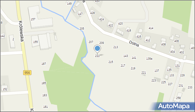 Rudnik, Dolna, 211, mapa Rudnik