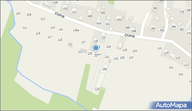 Rudnik, Dolna, 227, mapa Rudnik
