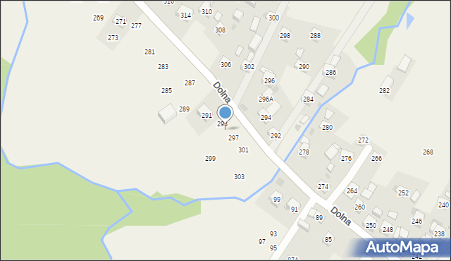 Rudnik, Dolna, 295, mapa Rudnik