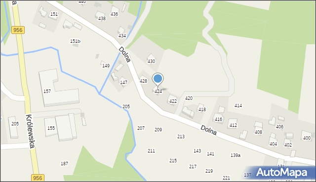 Rudnik, Dolna, 424, mapa Rudnik