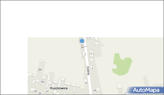 Ruszkowice, Dolna, 3a, mapa Ruszkowice