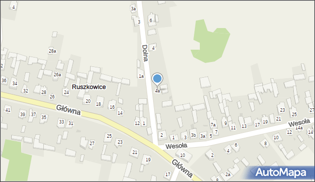 Ruszkowice, Dolna, 4a, mapa Ruszkowice