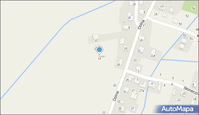 Rybna, Dolna, 14, mapa Rybna