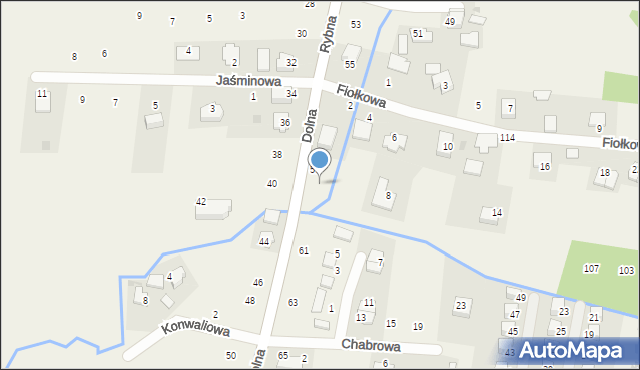 Rybna, Dolna, 59, mapa Rybna