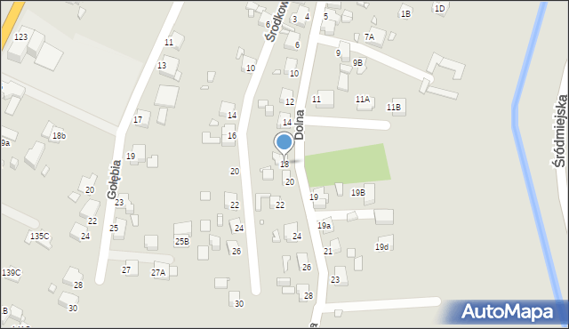 Rybnik, Dolna, 18, mapa Rybnika