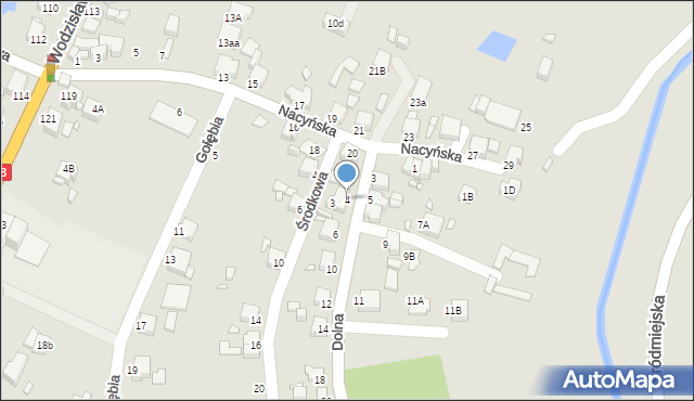 Rybnik, Dolna, 4, mapa Rybnika