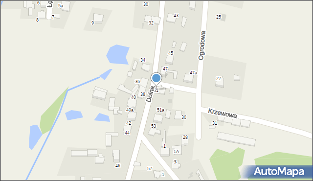 Ryczówek, Dolna, 51, mapa Ryczówek