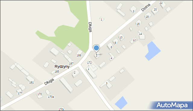 Rydzyny, Dolna, 2, mapa Rydzyny