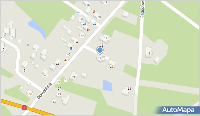 Siedlce, Domanicka, 17, mapa Siedlce