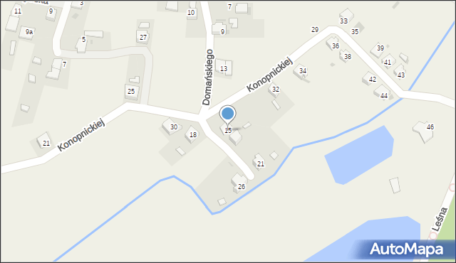 Siedliska, Domańskiego Bolesława, 15, mapa Siedliska