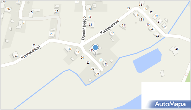 Siedliska, Domańskiego Bolesława, 17, mapa Siedliska