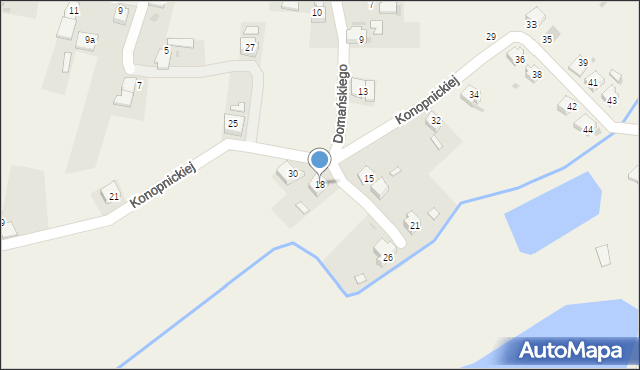 Siedliska, Domańskiego Bolesława, 18, mapa Siedliska