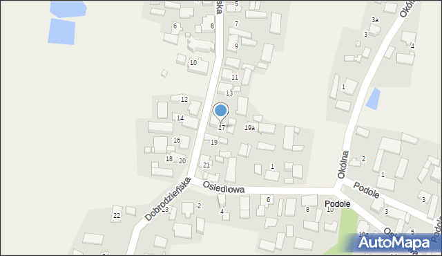 Sieraków Śląski, Dobrodzieńska, 17, mapa Sieraków Śląski