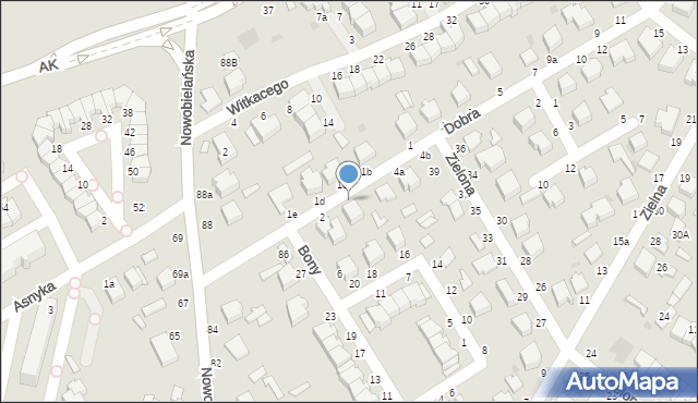 Skierniewice, Dobra, 2a, mapa Skierniewic