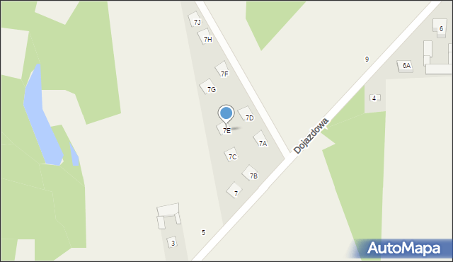 Skrzeszew, Dojazdowa, 7E, mapa Skrzeszew