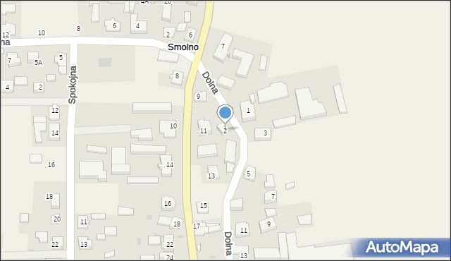 Smolno, Dolna, 2, mapa Smolno