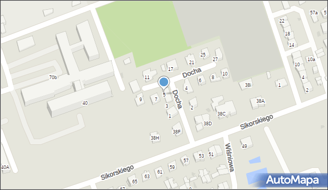 Sokółka, Docha Antoniego i Janiny, dr., 5, mapa Sokółka