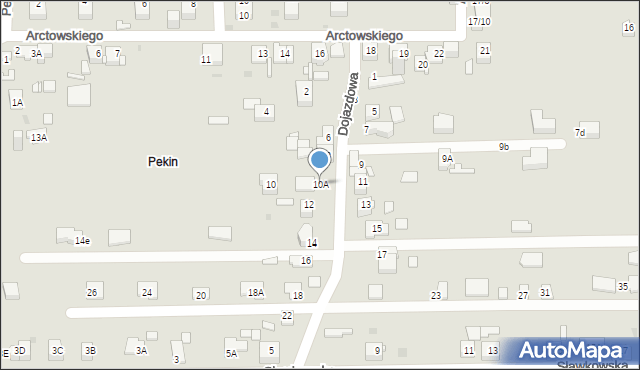 Sosnowiec, Dojazdowa, 10A, mapa Sosnowca