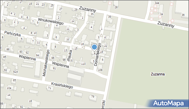 Sosnowiec, Domańskiego Franciszka, 7, mapa Sosnowca