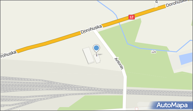 Srebrzyszcze, Dorohuska, 4, mapa Srebrzyszcze