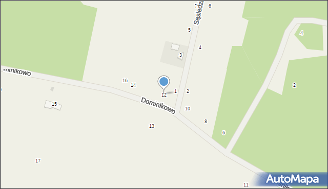 Stajenczynki, Dominikowo, 12, mapa Stajenczynki