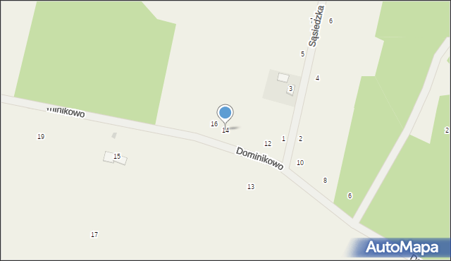 Stajenczynki, Dominikowo, 14, mapa Stajenczynki