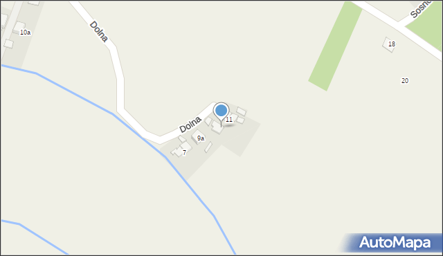 Stare Siołkowice, Dolna, 9, mapa Stare Siołkowice